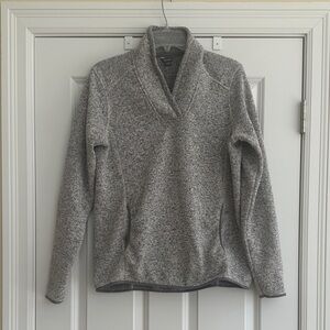 Eddie Bauer Women's Heathered Gray Cowl Neck Sweater